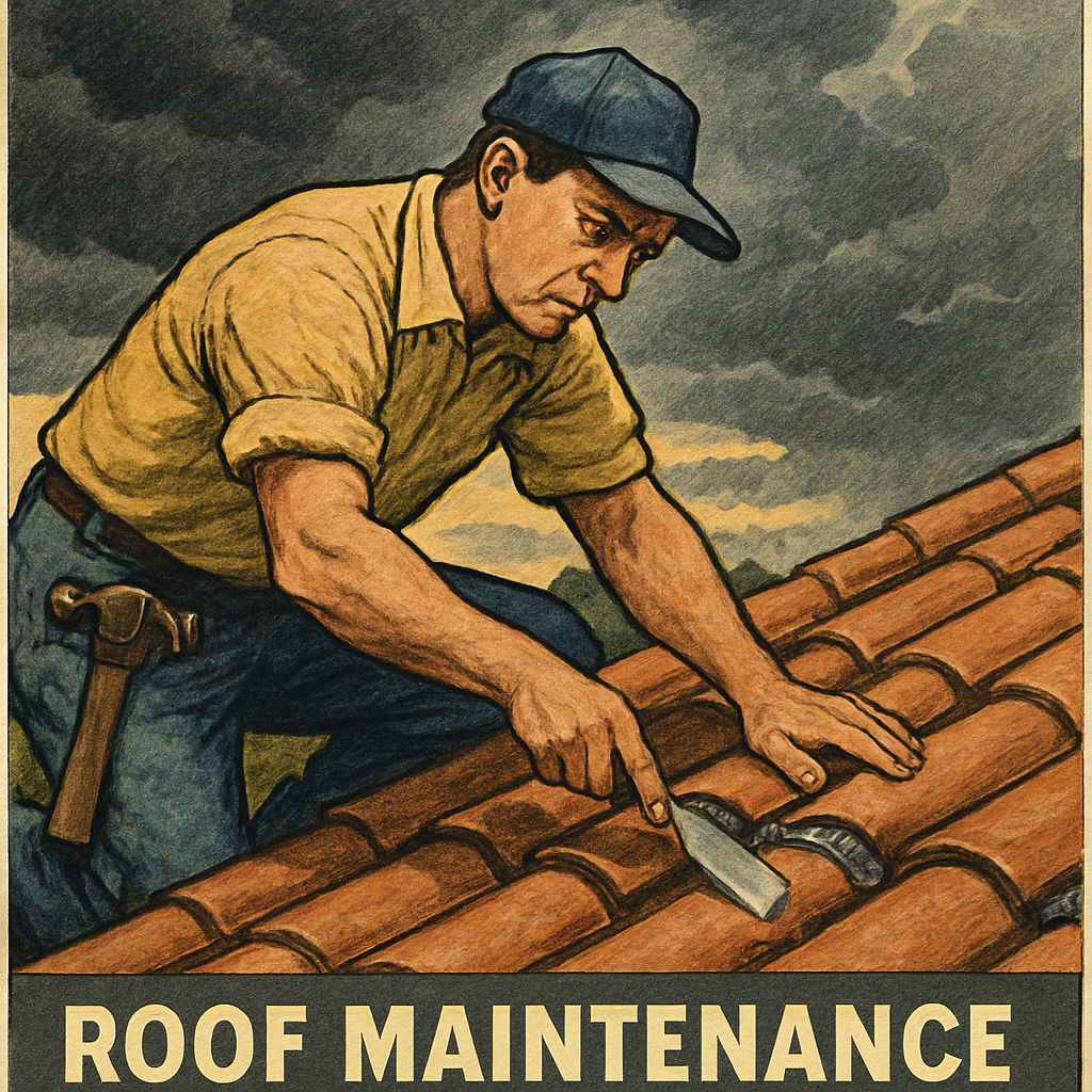 Roof maintenance before storm season